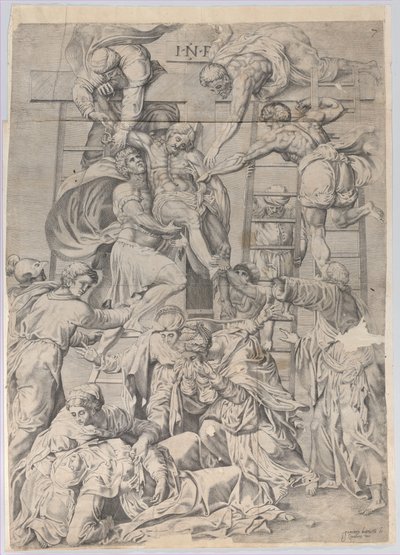 La descente de croix, 1550-1600 - Giovanni Battista Cavalieri