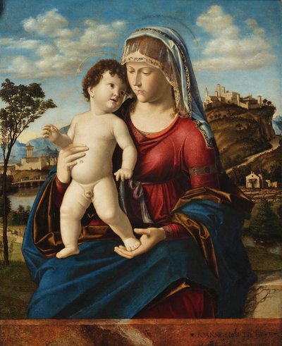 Madone et enfant dans un paysage - Giovanni Battista Cima da Conegliano