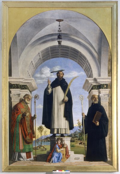 Saint Pierre Martyr avec les saints Nicolas et Benoît - Giovanni Battista Cima da Conegliano