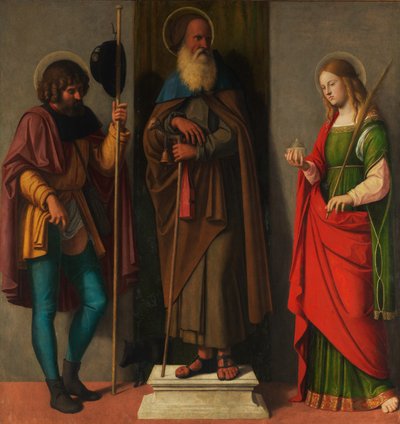 Trois saints : Roch, Antoine Abbé et Lucie, c.1513 - Giovanni Battista Cima da Conegliano