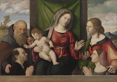 Vierge et enfant avec saints et donateurs - Giovanni Battista Cima da Conegliano