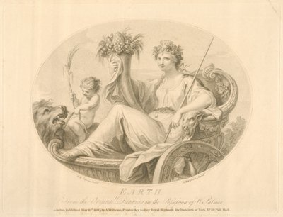 La Terre, gravée par Francescco Bartolozzi (1727-1815) publiée à Londres, 1803 - Giovanni Battista Cipriani