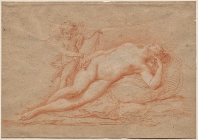 Nu allongé avec Cupidon - Giovanni Battista Cipriani