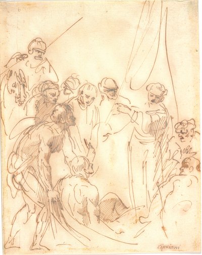 Saint Pierre guérit (?) - Giovanni Battista Cipriani