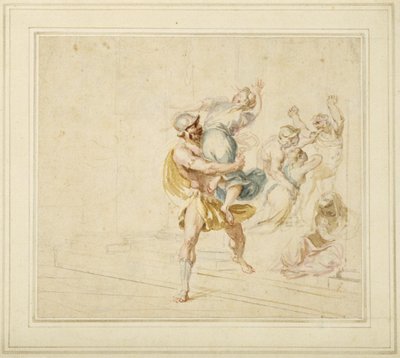 Le viol des Sabines - Giovanni Battista Cipriani