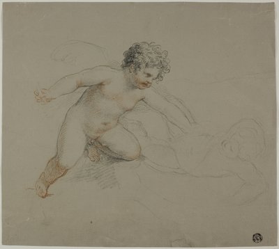 Deux Putti se battant - Giovanni Battista Cipriani
