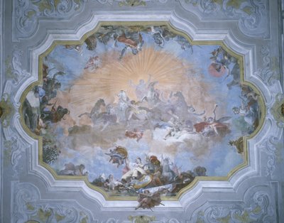 Les quatre coins du monde, plafond de la salle de bal - Giovanni Battista Crosato