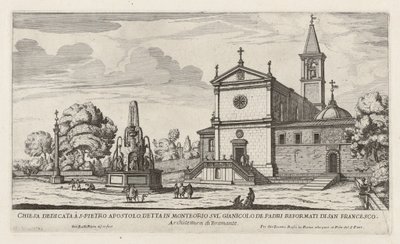 Église dédiée à S. Pietro Apostolo (Église de San Pietro in Montorio) - Giovanni Battista Falda