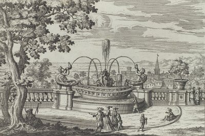 Fontana di Belvedere à Frascati - Giovanni Battista Falda