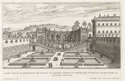 Jardins de la Villa Mondragone à Frascati - Giovanni Battista Falda