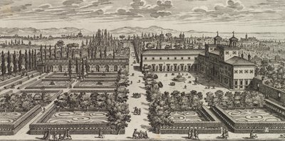 Vue de la Villa Médicis, après 1677 - Giovanni Battista Falda