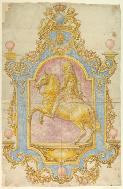 Dessin, décoration murale pour Cosimo III de