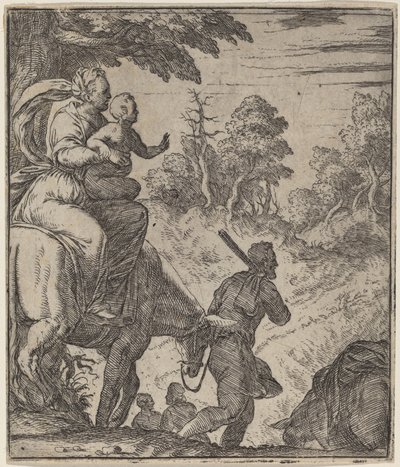 La fuite en Égypte - Giovanni Battista Fontana