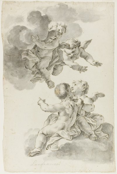 Quatre putti - Giovanni Battista Gaulli