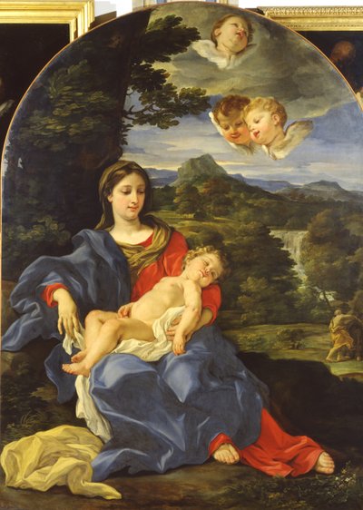 Repos pendant la fuite en Égypte - Giovanni Battista Gaulli