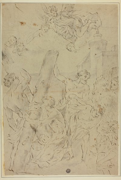 Saint André adorant la croix - Giovanni Battista Gaulli