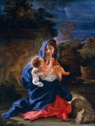 Le repos pendant la fuite en Égypte - Giovanni Battista Gaulli Baciccio