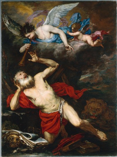 La Vision de Saint Jérôme, vers 1660 - Giovanni Battista Langetti