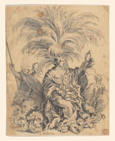 Groupe de sucreries avec Foi, Prudence et Fidélité (?) - Giovanni Battista Lenardi