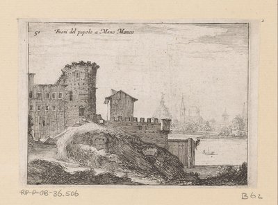 Constructions à Rome, près de la Porta del Popolo - Giovanni Battista Mercati