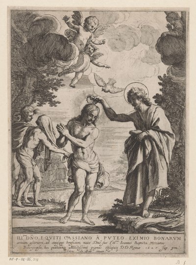 Baptême du Christ - Giovanni Battista Mercati
