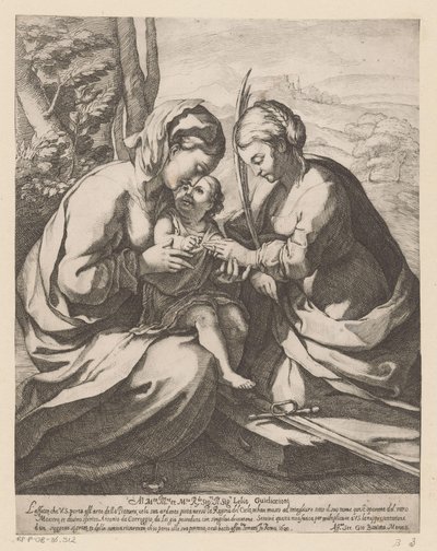 Le mariage mystique de sainte Catherine - Giovanni Battista Mercati