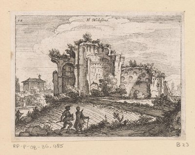 Ruine dans un paysage - Giovanni Battista Mercati