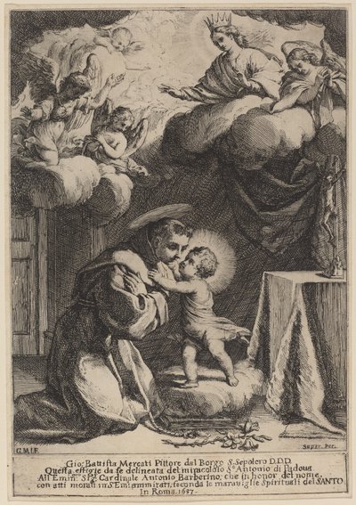 Saint Antoine de Padoue - Giovanni Battista Mercati
