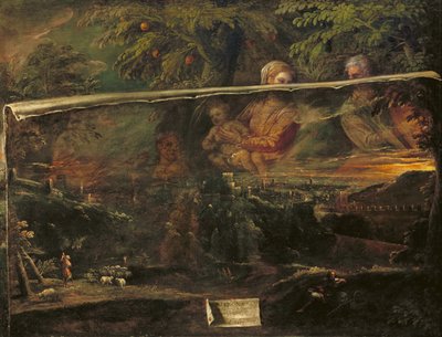 Une Vision de la Sainte Famille près de Vérone, 1581 - Giovanni Battista Moroni