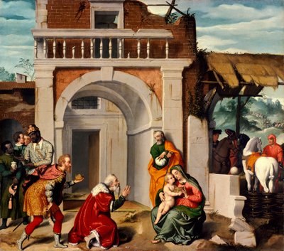 Adoration des Mages, par Giovanni Battista Moroni - Giovanni Battista Moroni