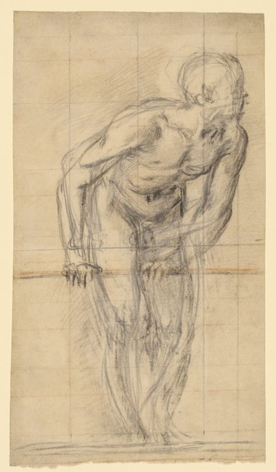 Nu masculin debout (recto) ; Nu masculin debout (verso) - Giovanni Battista Naldini