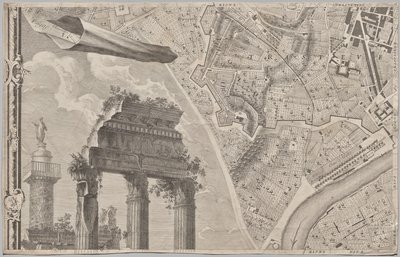 Nuova pianta di Roma data in luce da Giambattista Nolli l’année MDCCXLVII, connue sous le nom de La Pianta Grande di Roma - Giovanni Battista Nolli