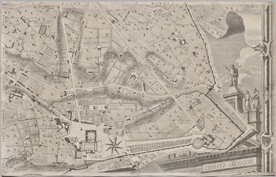 Nuova pianta di Roma data in luce da Giambattista Nolli l’année MDCCXLVII, connue sous le nom de La Pianta Grande di Roma - Giovanni Battista Nolli