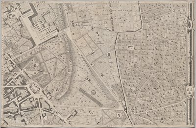 Nuova pianta di Roma data in luce da Giambattista Nolli l’année MDCCXLVII, connue sous le nom de La Pianta Grande di Roma - Giovanni Battista Nolli
