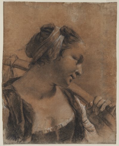 Portrait de Rosa avec un bâton d