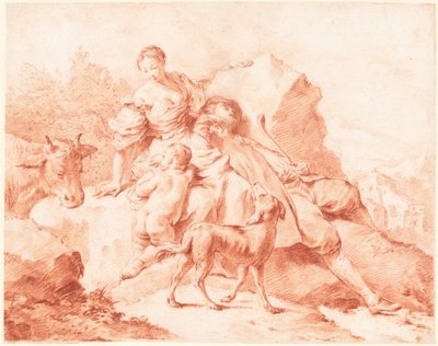 Une famille de bergers se reposant - Giovanni Battista Piazzetta