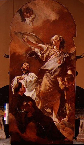 Ange Gardien avec Saint Antoine de Padoue et Saint Gaetano Thiene - Giovanni Battista Piazzetta