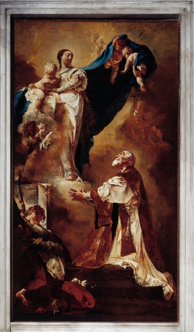 La Vierge apparaît à Saint Philippe Neri - Giovanni Battista Piazzetta