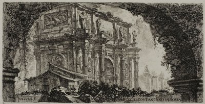 Arc de Constantin à Rome, planche 9 de Quelques vues d