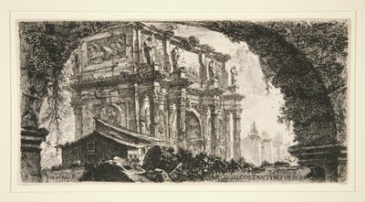 Arc de Constantin à Rome, de Alcune Vedute di Archi Trionfali ed altri monumenti - Giovanni Battista Piranesi