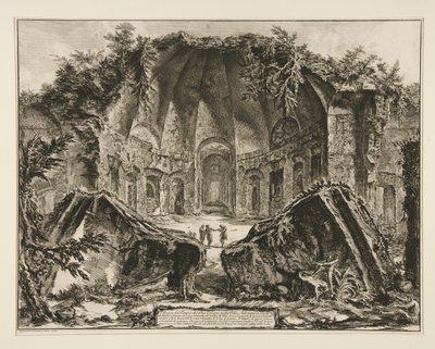Restes du Temple du Dieu Canopus à la Villa Hadriana à Tivoli - Giovanni Battista Piranesi