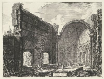 Bibliothèque de la Villa Adriana à Tivoli - Giovanni Battista Piranesi