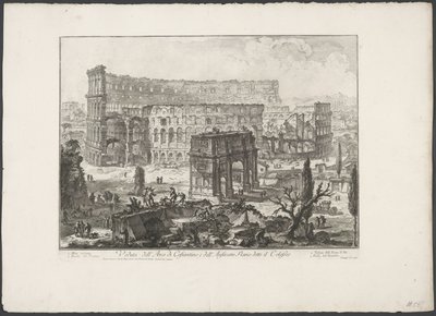Arc de Constantin et le Colisée à Rome - Giovanni Battista Piranesi