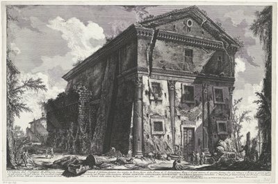 Chiesa di Sant’Urbano à Rome (Vedute di Roma disegnate ed incise da Giambattista Piranesi architetto Veneziano) - Giovanni Battista Piranesi