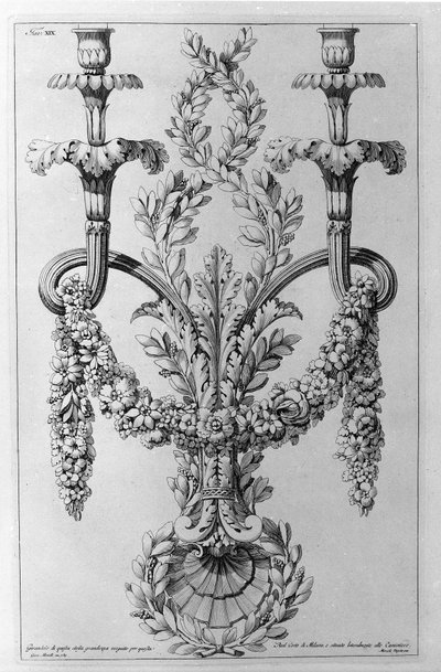 Décorations. Dessin de Giovanni Piranesi (Piranese) - Giovanni Battista Piranesi