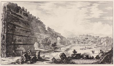 Des vestiges du Castro Pretorio dans la Villa Adriana à Tivoli - Giovanni Battista Piranesi