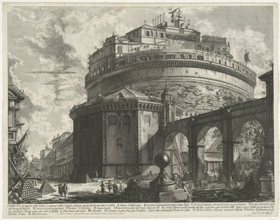 Château Saint-Ange à Rome (Vues de Rome) - Giovanni Battista Piranesi