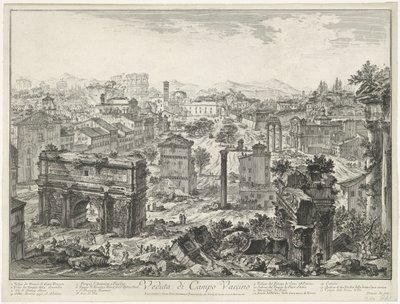 Forum Romanum à Rome (Veduta di Campo Vaccino) - Giovanni Battista Piranesi