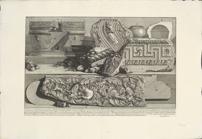 Fragmenten uit de Tombe van Caecilia Metella te Rome - Giovanni Battista Piranesi