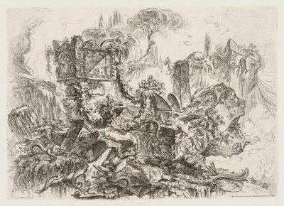 Groteschi : Ruines avec serpents - Giovanni Battista Piranesi
